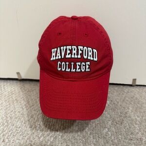Haverford College Legacy Red Dad Cap Hat Embroidered Adjustable Preppy OSFA